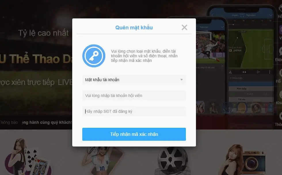 Cách xử lý khi quên mật khẩu Kubet